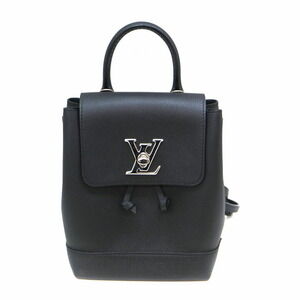 LOUIS VUITTON Lockme Backpack Rucksack Daypack Calf Leather Noir Black LV